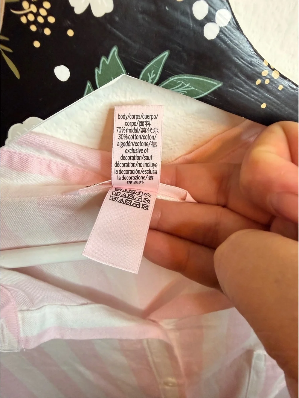 Victoria’s Secret Button Down Pink White Stripes Nightgown Size Medium Modest
